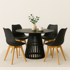 Comedor Tulip Noir | Sillas Tulip Negras