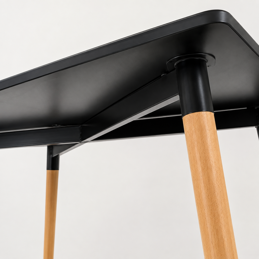 Mesa Eames Rectangular Claisca Negro