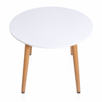 Mesa Eames Redonda Clásica Blanca 100 / 120 cm