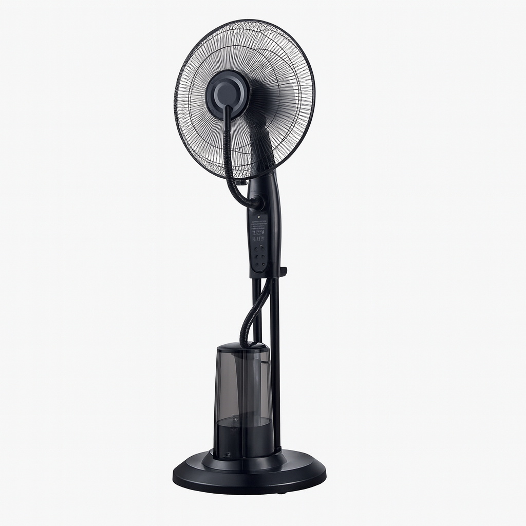 Ventilador Nebulizador 16” | Enfriamiento con Agua | 3 Velocidades + Control Remoto