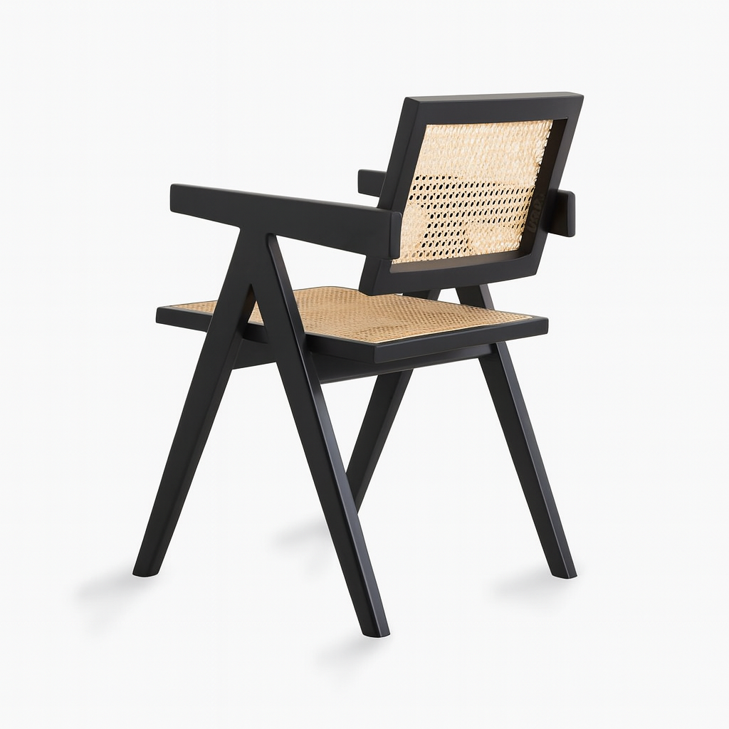Silla Chandigarh Madera Negro