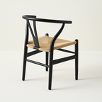 Silla Wishbone Madera Negro