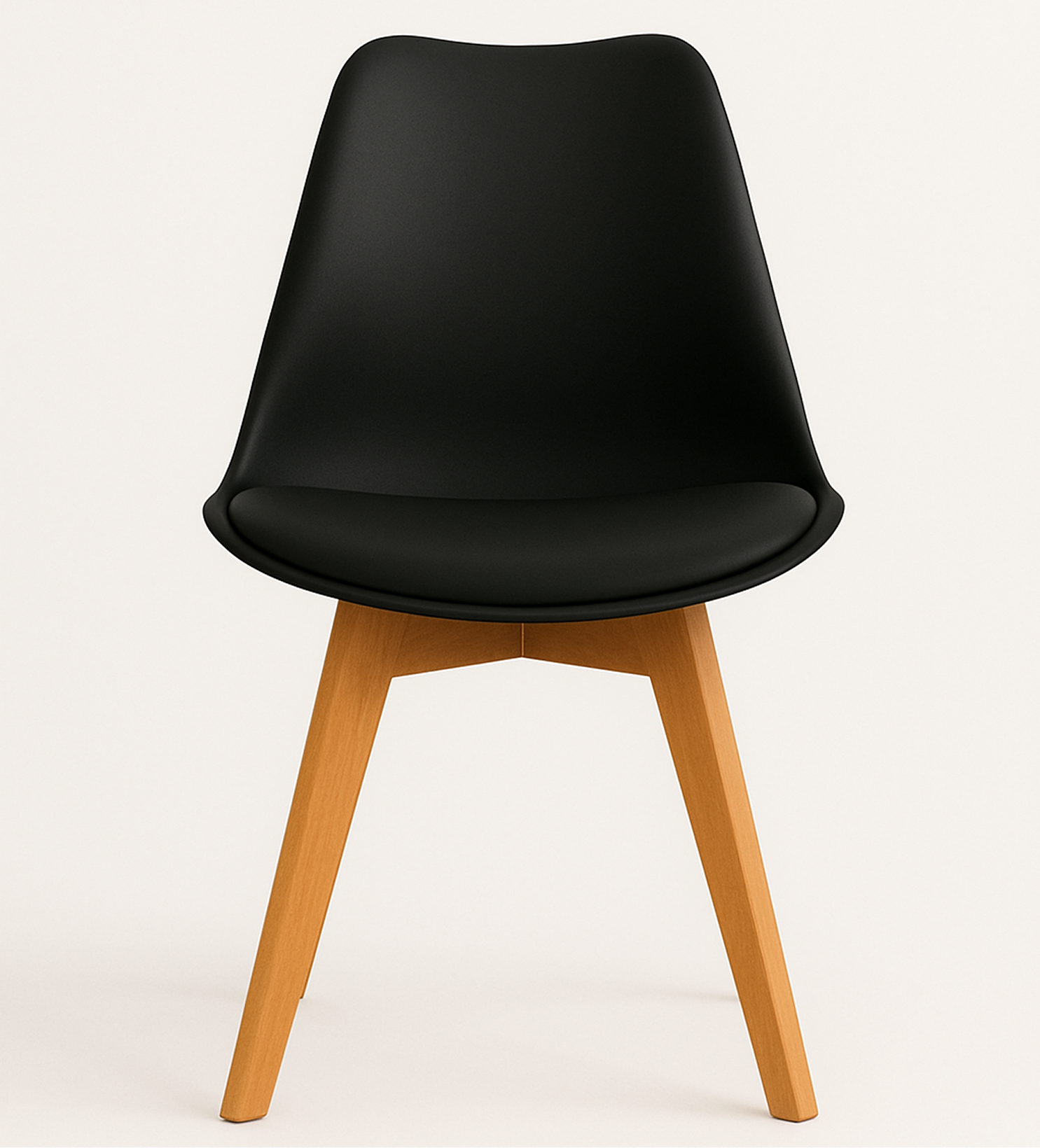 Silla Tulip Negra| Diseño Moderno y Confort para tu Hogar