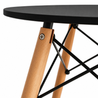 Mesa Eames Redonda Negro - 80 / 100 / 120 cm
