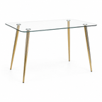Mesa Lyon Rectangular Pata Dorada - 130 CM / 160 CM