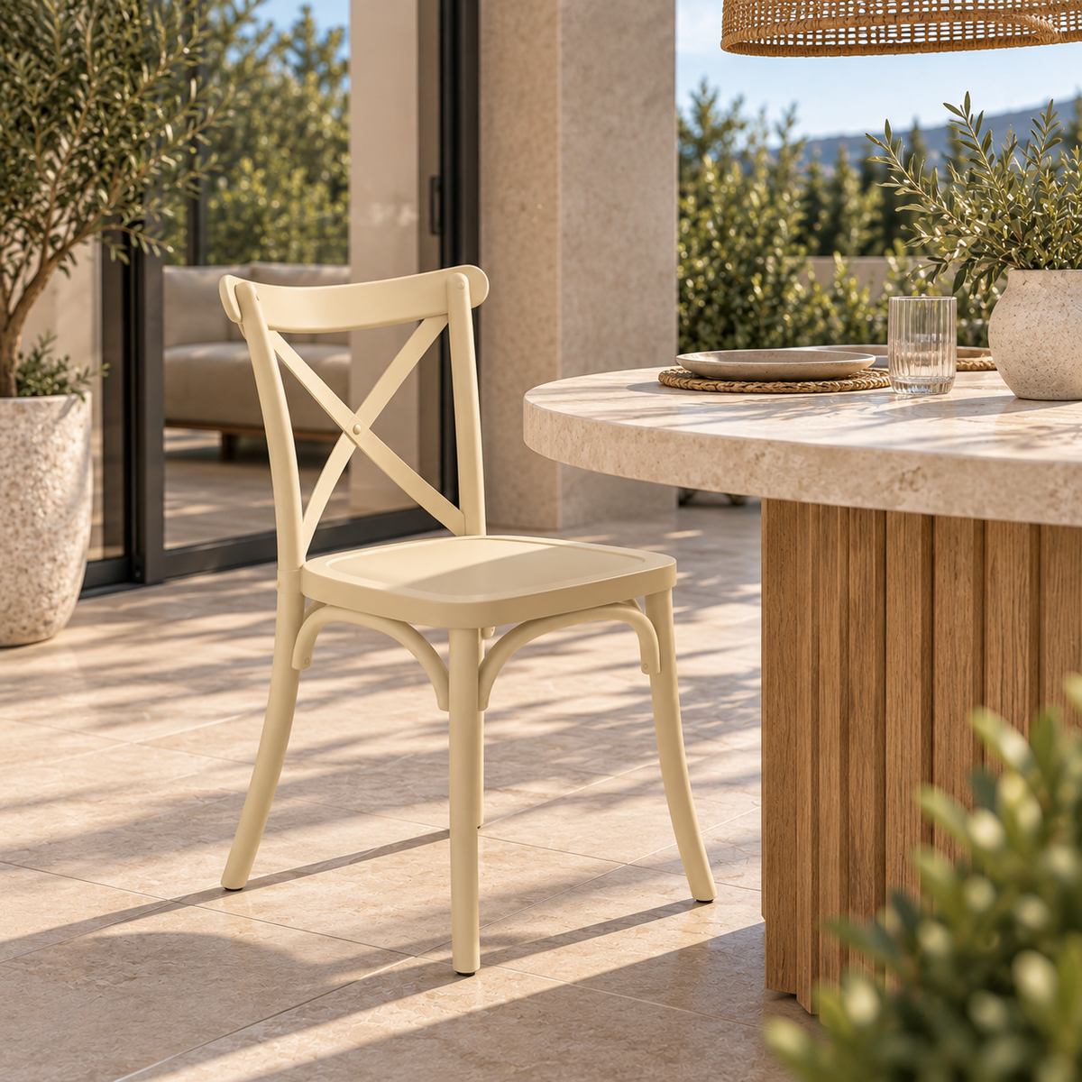 Silla Crossback de Polipropileno - Colores