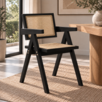 Silla Chandigarh Madera - Negro / Natural