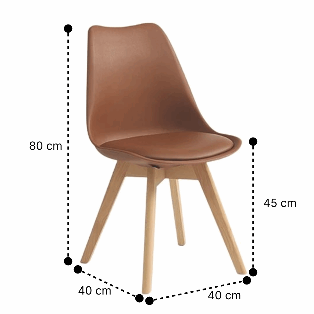 Pack 4 Sillas Tulip Café | Diseño Moderno y Cómodo