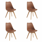 Pack 4 Sillas Tulip Café | Diseño Moderno y Cómodo