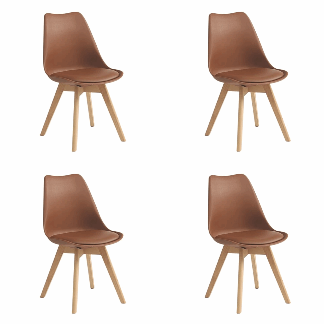 Pack 4 Sillas Tulip Café | Diseño Moderno y Cómodo