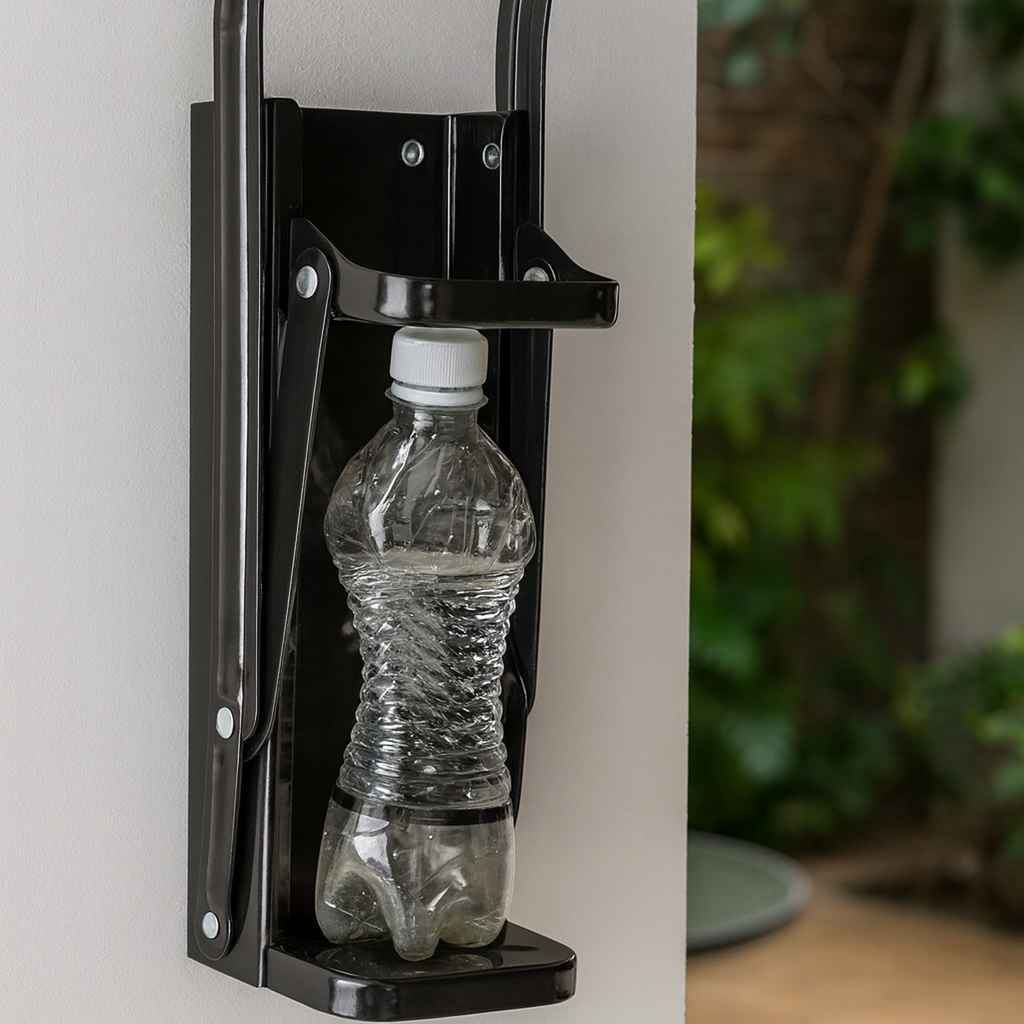 Aplasta Latas con Agarre Suave | Compacto, Resistente y Seguro