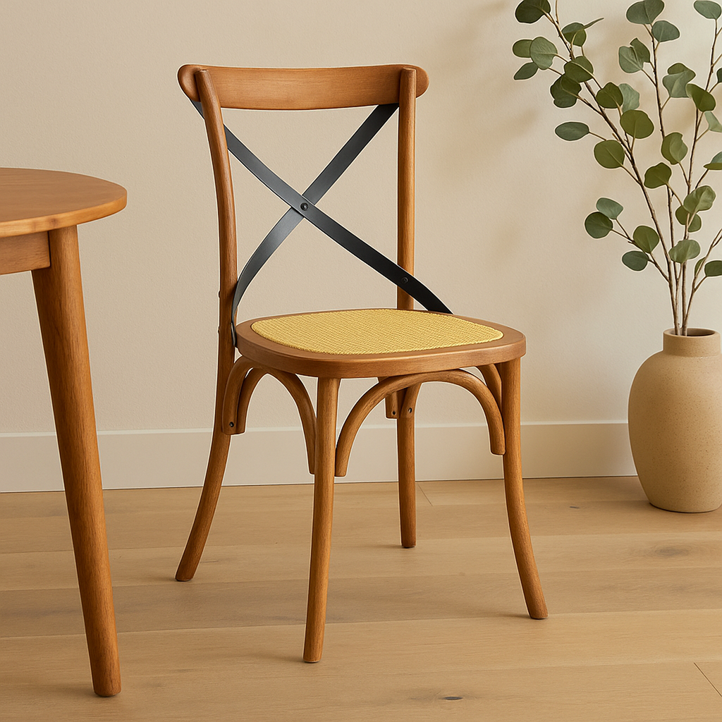 Silla Crossback Madera Natural