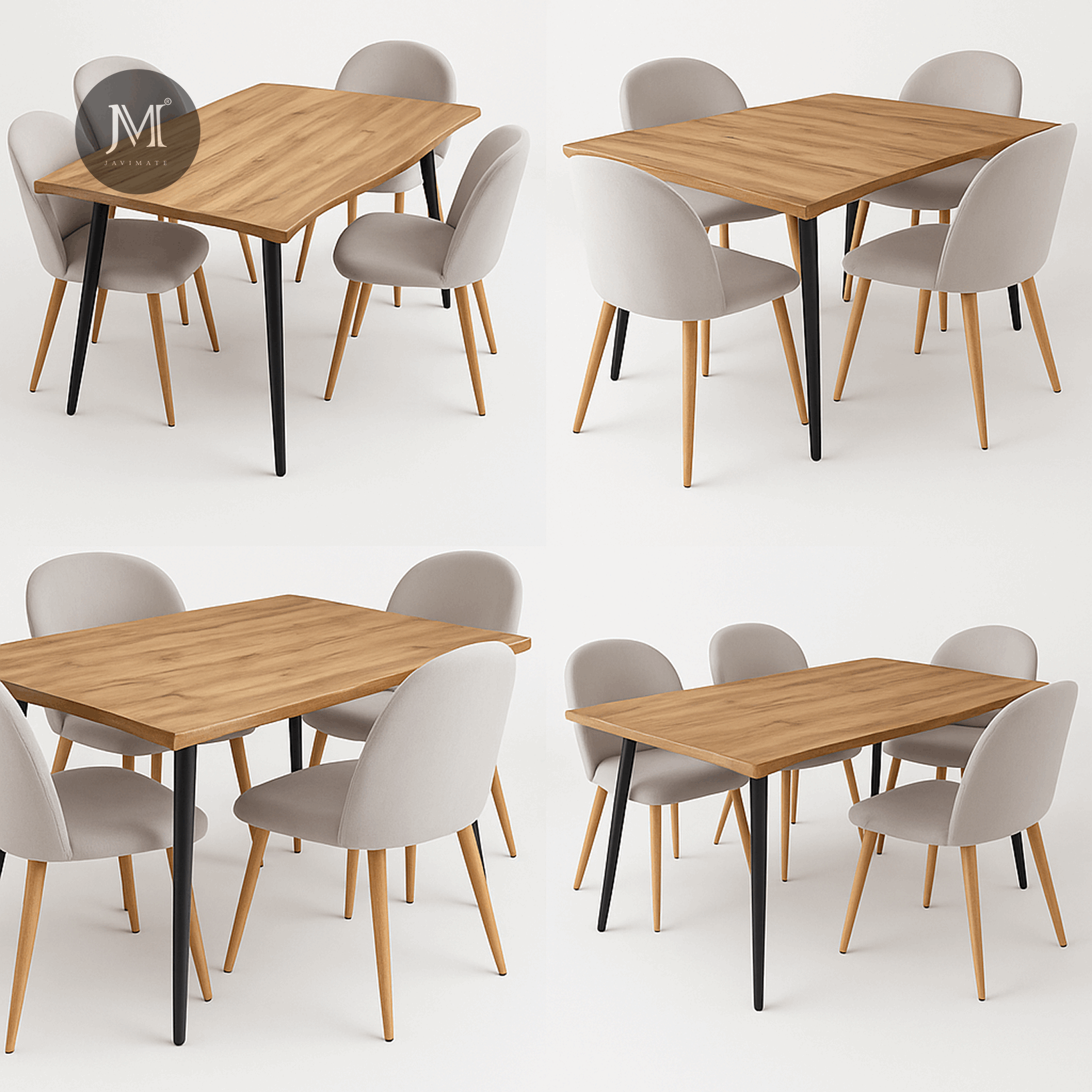 Comedor Mesa Aneto | Diseño Escandinavo y Confort
