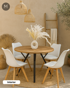 Comedor Beni Aura | Sillas Color Blancas