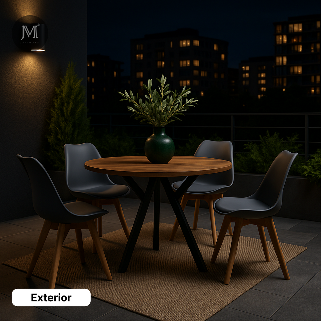 Comedor Beni Aura | Sillas Color Gris