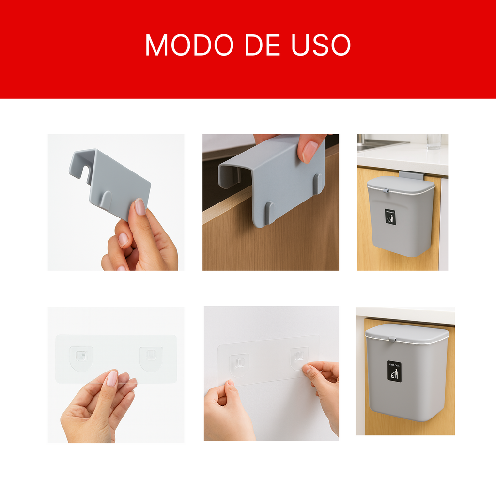 Basurero Colgante para Cocina | Práctico, Sellado y Sin Olores
