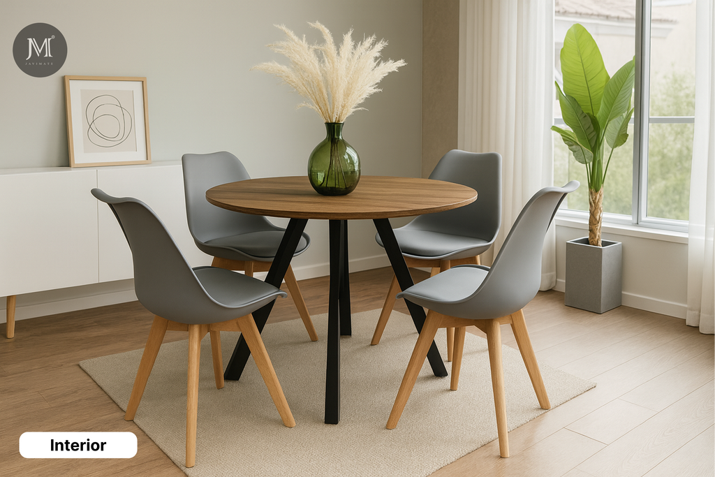 Comedor Beni Aura | Sillas Color Gris