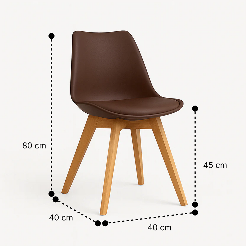 Pack 4 Sillas Tulip Café | Diseño Moderno y Cómodo