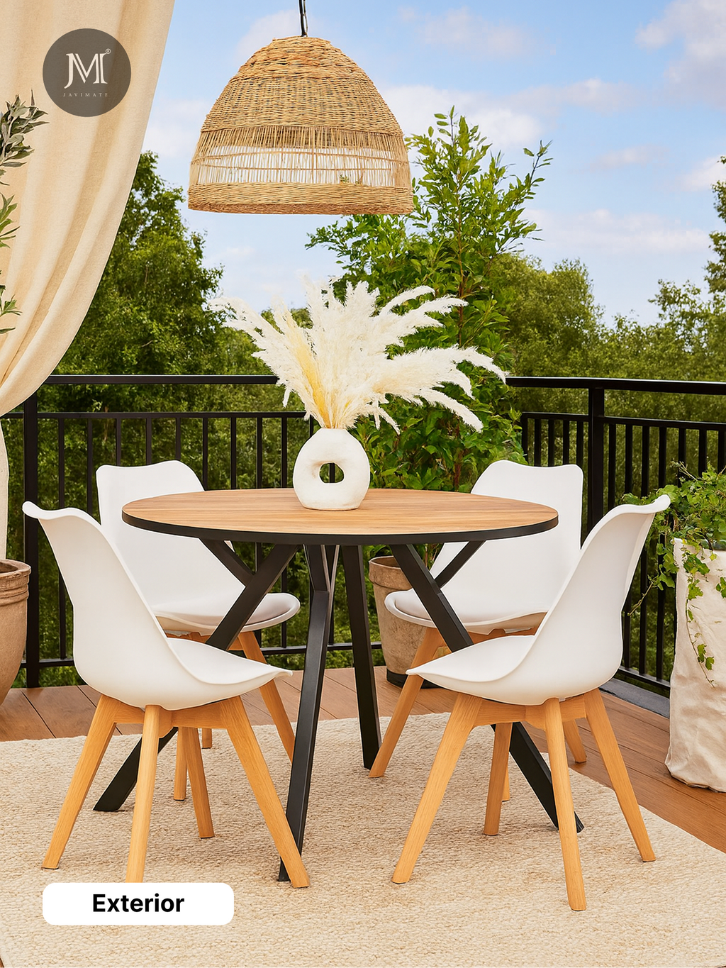 Comedor Beni Aura | Sillas Color Blancas