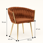 Sitial Queen Poltrona| Diseño Moderno, Acero 113 kg, Dorado