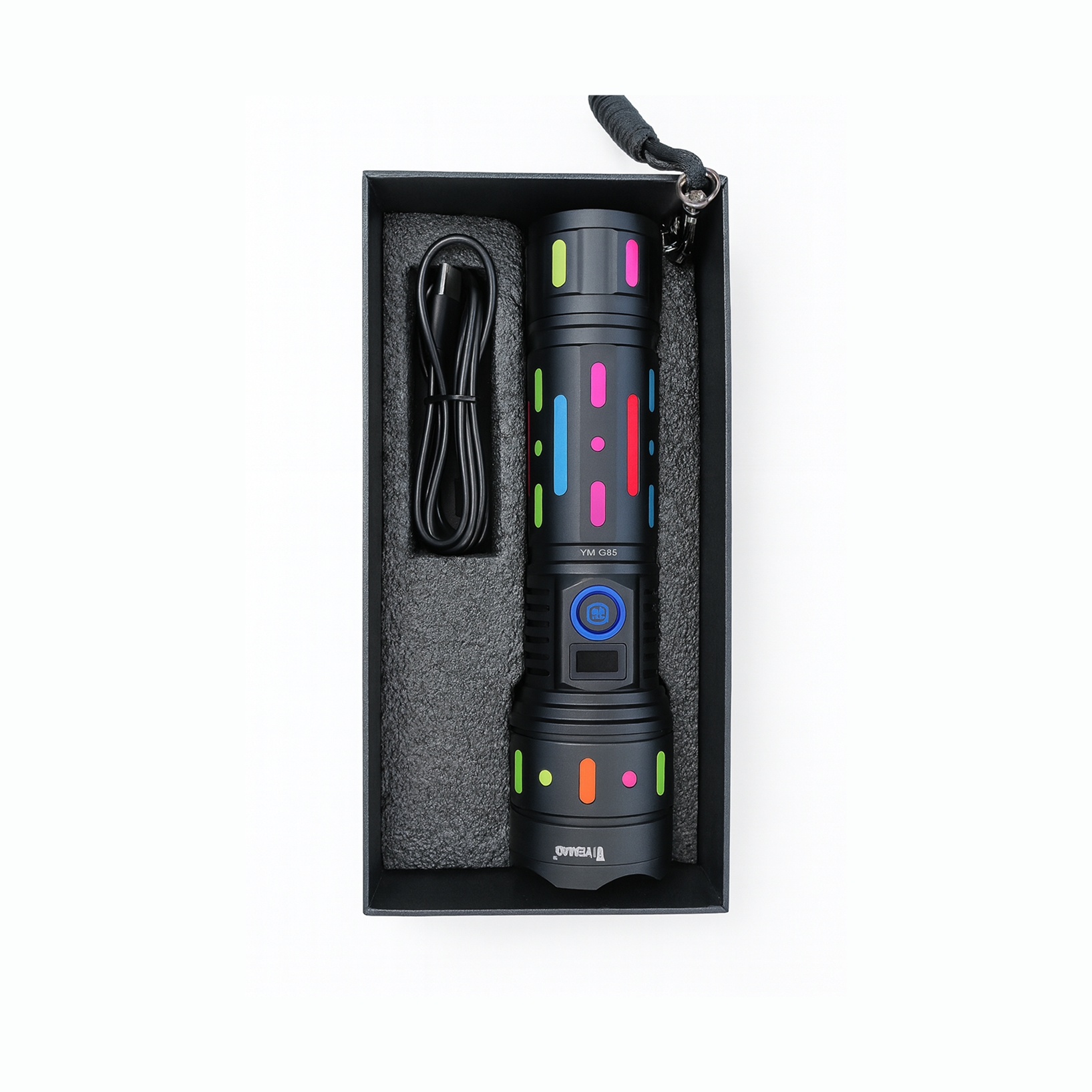 Linterna Táctica de Seguridad | 4000 lúmenes, USB-C, Power Bank