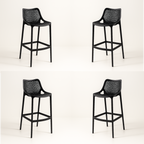 Pack 4 Taburetes Air Berlin | Polipropileno con Protección UV | Ideal para Terrazas