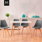 Pack 4 Sillas Tulip Gris | Diseño Moderno y Cómodo