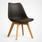 Pack 6 Sillas Tulip Negro | Diseño Moderno y Confort para tu Hogar