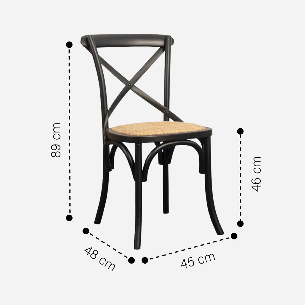 Comedor Tulip Noir | Sillas Tulip Blancas