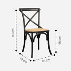 Comedor Tulip Noir | Sillas Tulip Blancas