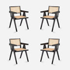 Pack 4 Sillas Chandigarh Negras | Diseño y Calidez