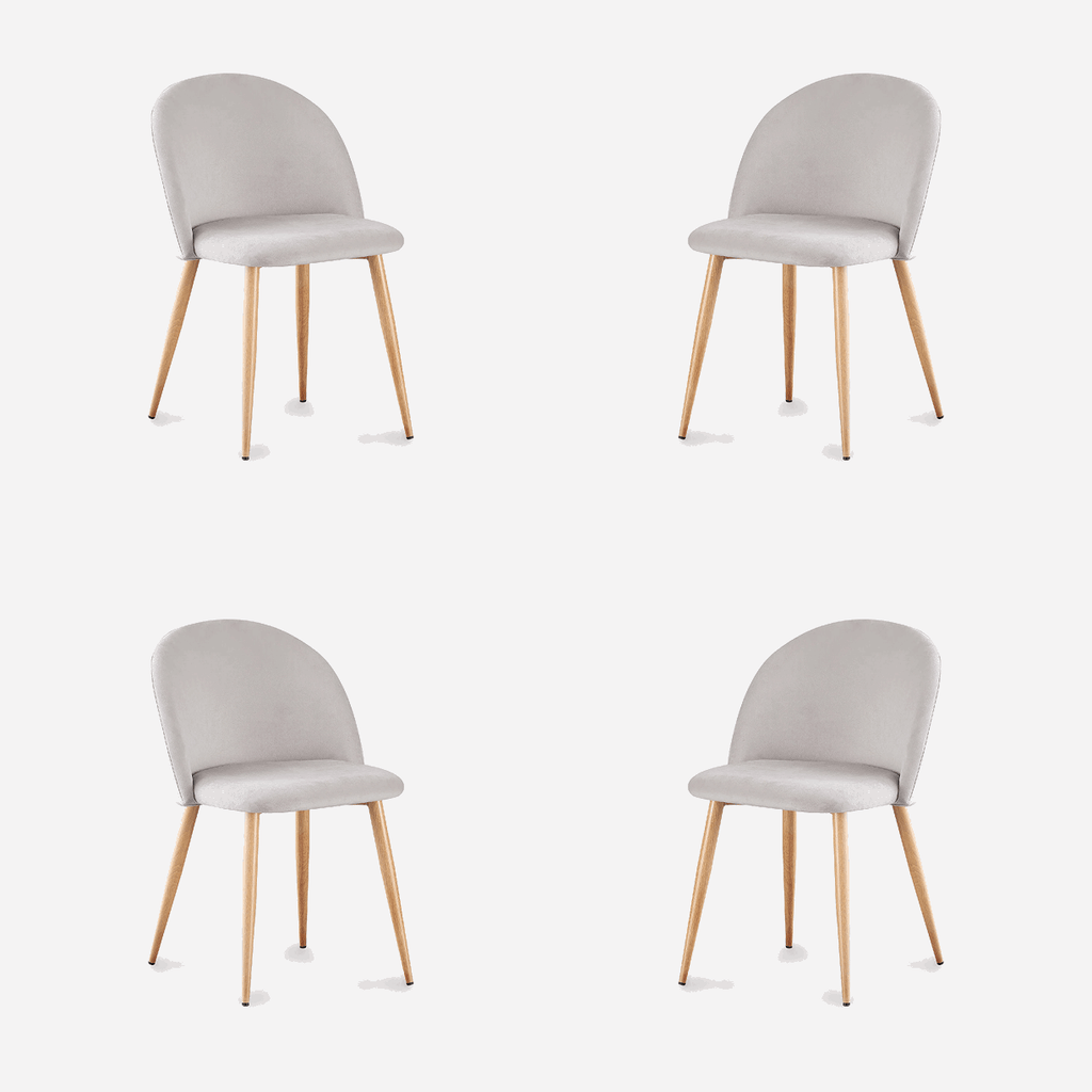 Pack 4 Sillas Nórdicas Gris | Estilo, Comodidad y Hogar