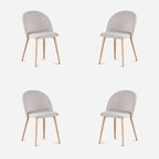 Pack 4 Sillas Nórdicas Gris | Estilo, Comodidad y Hogar