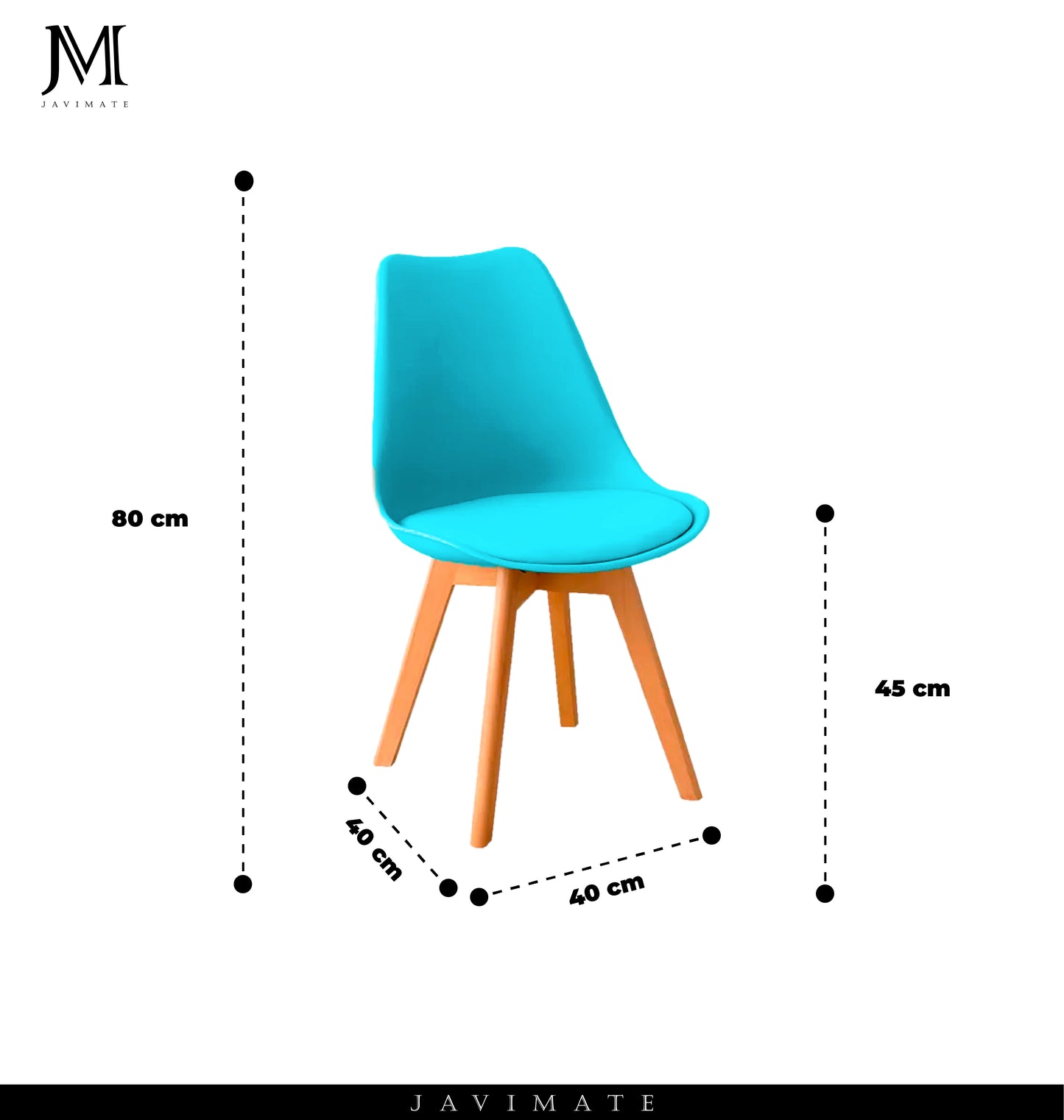 Silla Tulip Turquesa