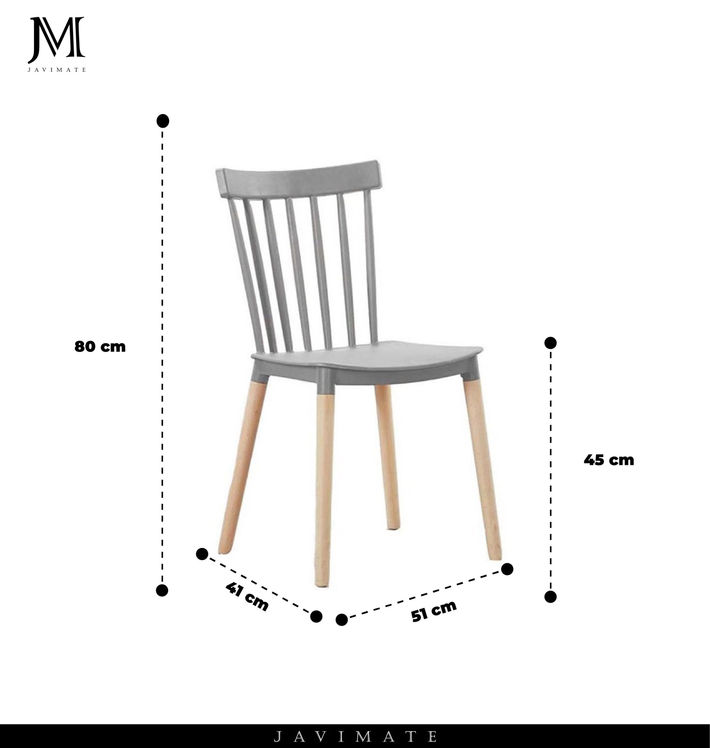Silla Windsor Gris